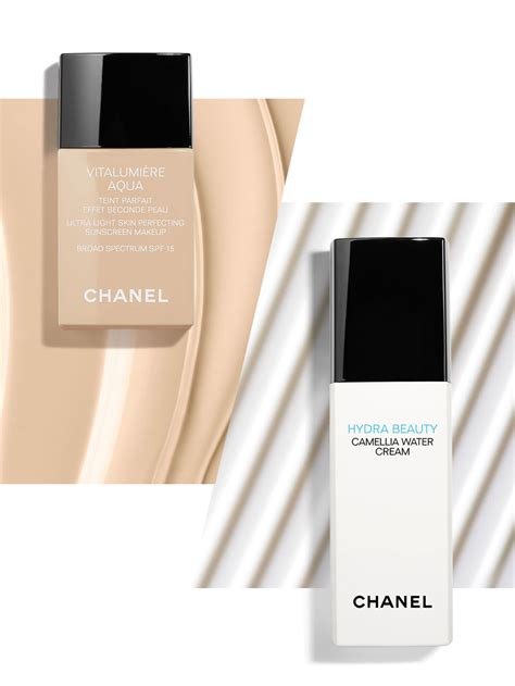 chanel makeup sunscreen fluid makeup|Chanel vitalumière aqua sunscreen.